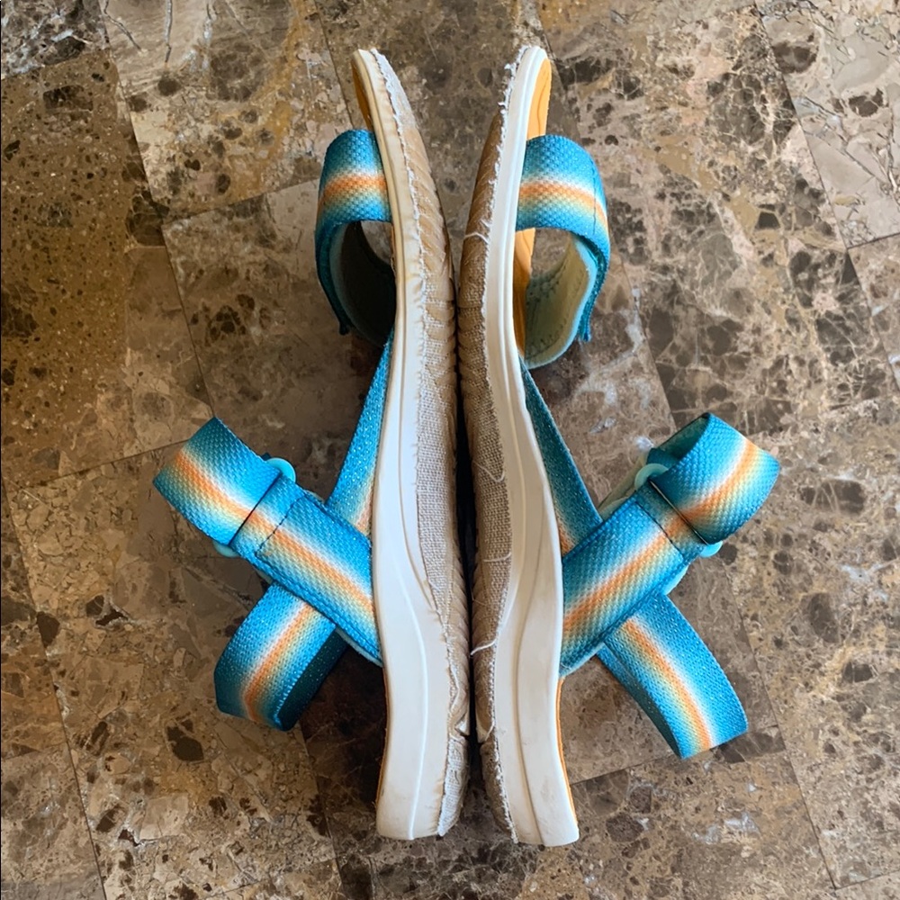 Keen Blue and Orange Outdoor Sandals - Picture 6 of 16